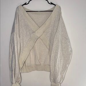 Elegant Off-the-Shoulder Cream Sweater
